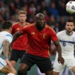 Romelu Lukaku in aanvalsactie bij de Rode Duivels