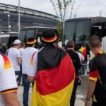 Duitse supporters onderweg naar een WK-wedstrijd in New Jersey