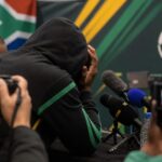 Persmoment rond Zuid-Afrika na pijnlijke WK-start tegen Mexico