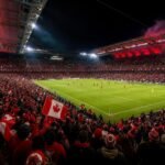 Canadese WK-sfeer in een vol stadion zonder herkenbare gezichten