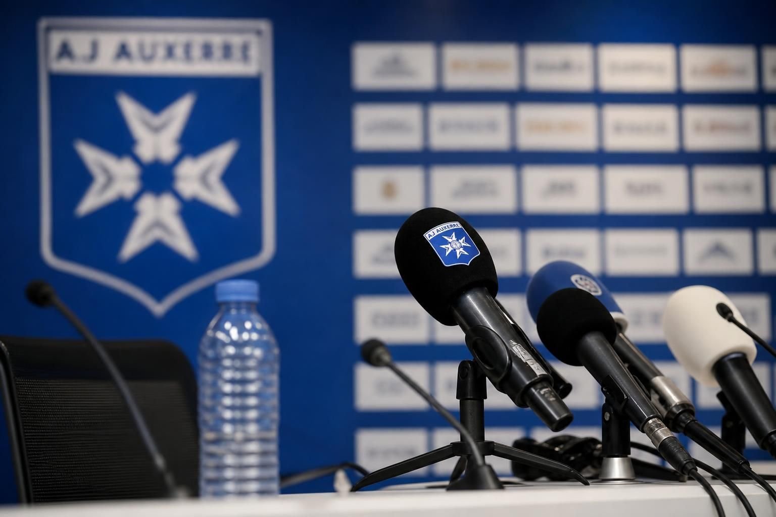 Persmoment rond de aanstelling van Will Still bij AJ Auxerre