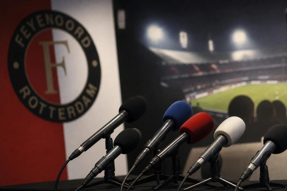 Tense perscontext rond Feyenoord tijdens de zoektocht naar een nieuwe hoofdtrainer