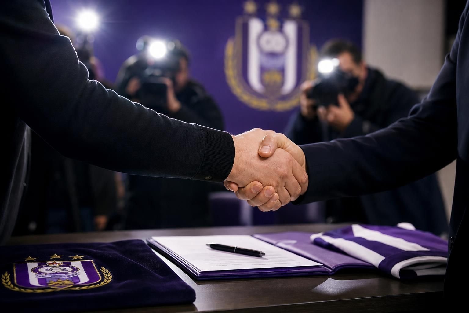 Sfeerbeeld rond RSC Anderlecht bij een gespannen transferdossier