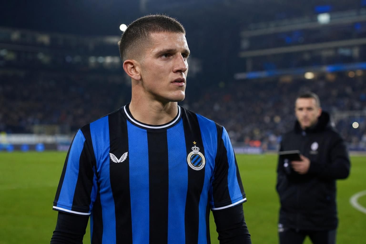 Christos Tzolis in actie voor Club Brugge