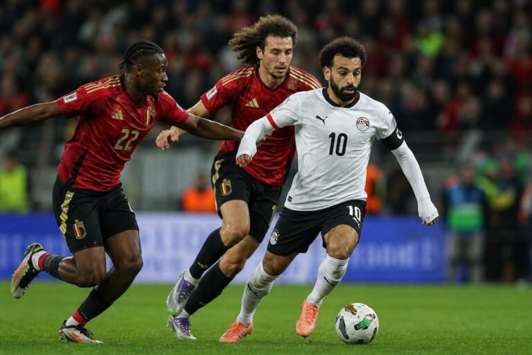 Mohamed Salah in een gespannen internationale wedstrijdcontext tegen België