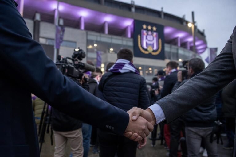 Transfercontext rond RSC Anderlecht aan het Lotto Park zonder herkenbare gezichten