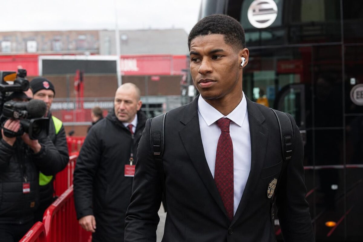 Marcus Rashford in een Manchester United-context rond transferonzekerheid