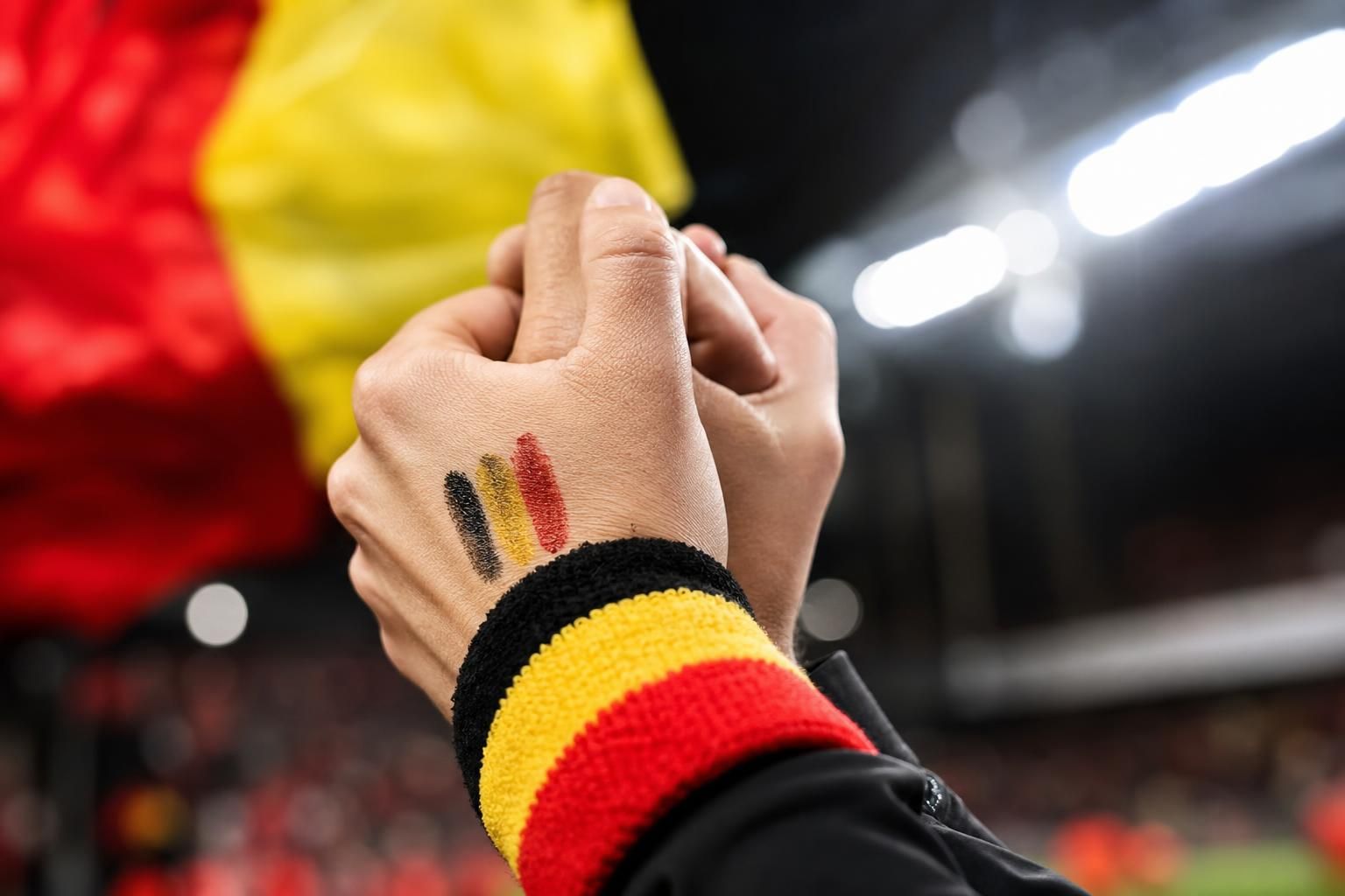 WK-steun voor Thibaut Courtois met Belgische details rond de Rode Duivels