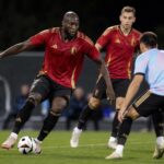 Romelu Lukaku in actie tijdens een wedstrijd van de Rode Duivels