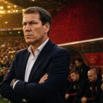 Rudi Garcia langs de zijlijn bij de Rode Duivels