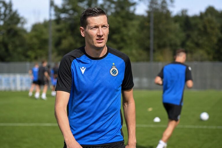 Hans Vanaken in Club Brugge-context tijdens de voorbereiding