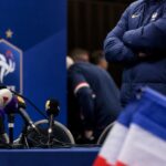 Een gespannen persmoment rond Frankrijk voor de troostfinale tegen Engeland