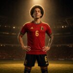 Axel Witsel als ervaren Rode Duivel in een warm stadionlicht