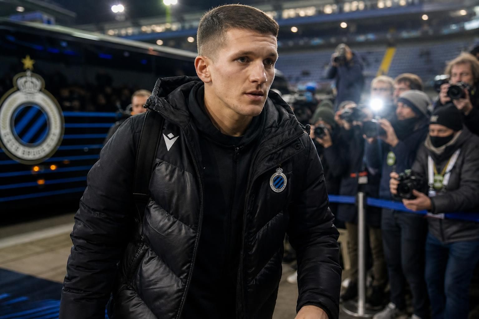 Christos Tzolis in de context van zijn mogelijke transfer van Club Brugge naar Arsenal