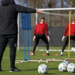 Keeperstraining in Feyenoord-context zonder herkenbare gezichten