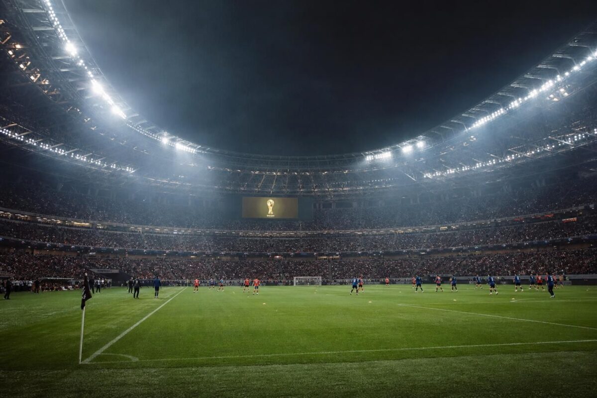 Stadionsfeer rond Engeland tegen Frankrijk in de troostfinale van het WK 2026