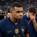 Kylian Mbappé na een teleurstellende WK-wedstrijd met Frankrijk