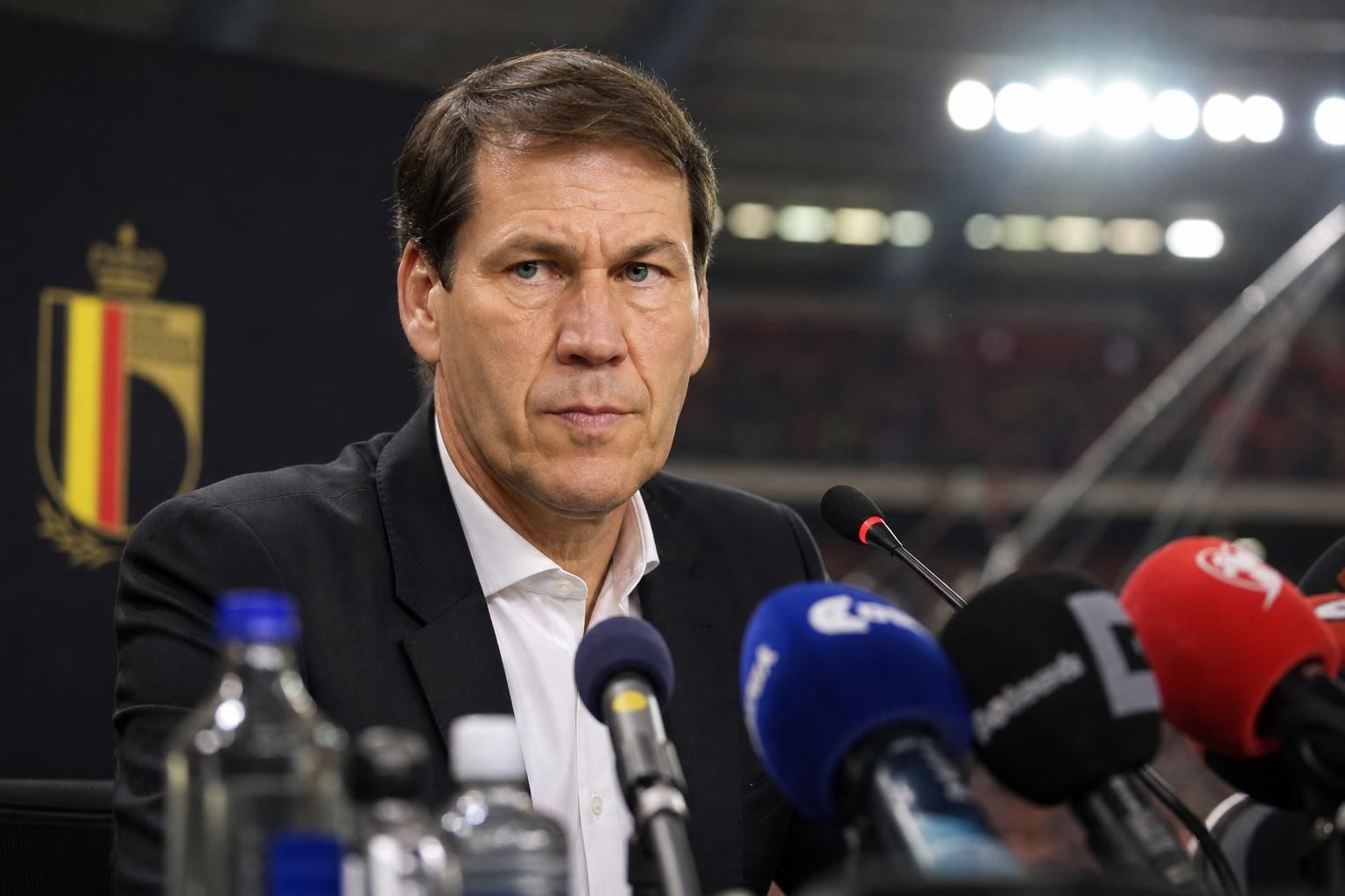 Rudi Garcia bij de Rode Duivels voor de WK-wedstrijd tegen de Verenigde Staten