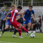 Oefenwedstrijdsfeer rond Royal Antwerp FC na de zege bij Sporting Hasselt