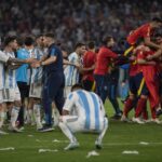 Gespannen sfeer na de WK-finale tussen Spanje en Argentinië