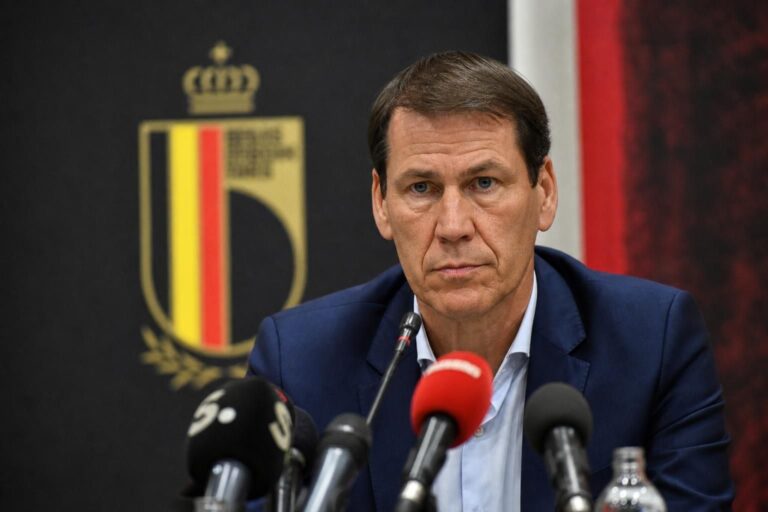 Rudi Garcia tijdens een persmoment bij de Rode Duivels