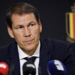 Rudi Garcia tijdens een persmoment bij de Rode Duivels