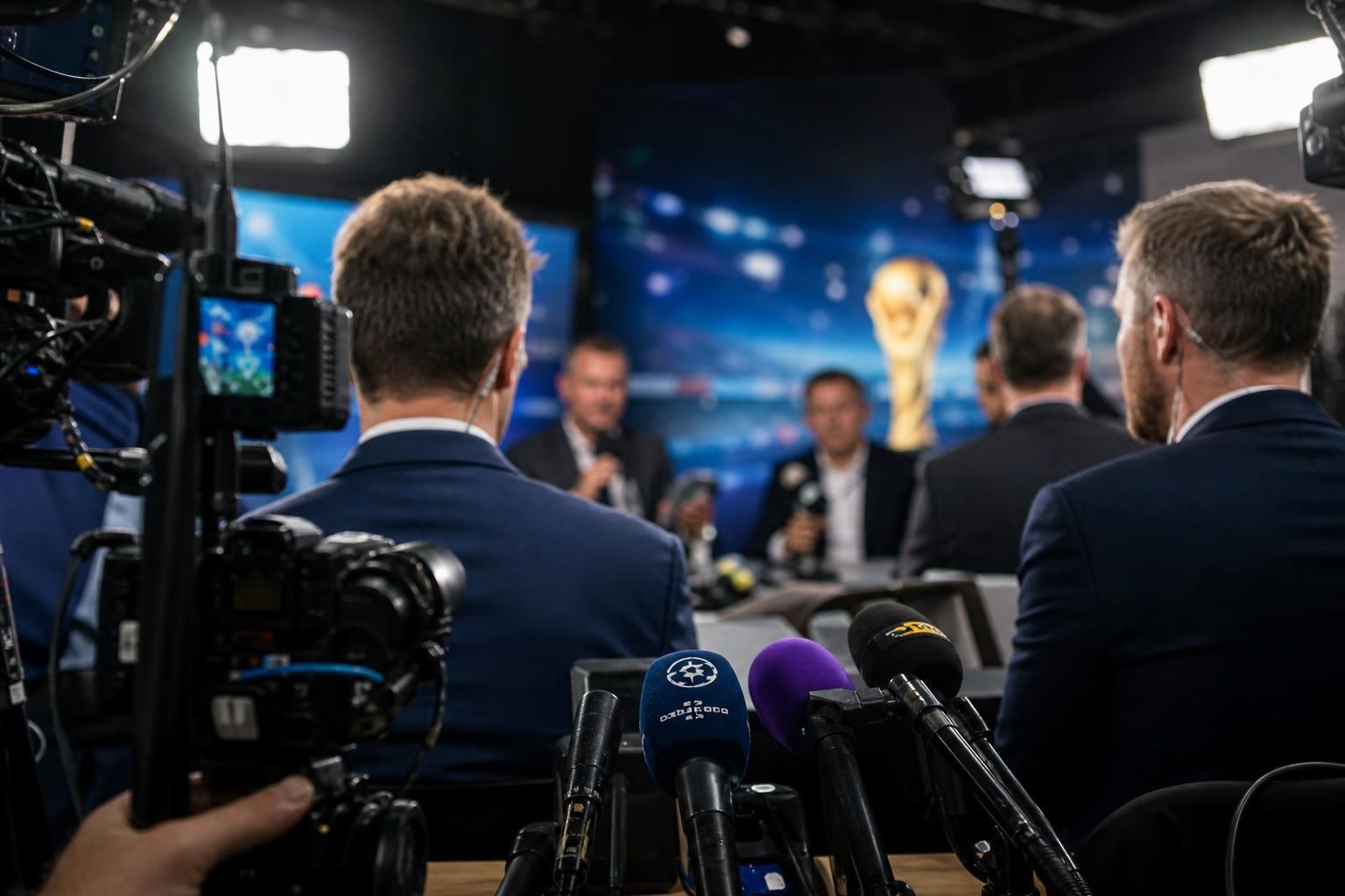 Voetbalanalyse na de WK-finale in een gespannen studio- en perssfeer