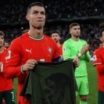 Cristiano Ronaldo tijdens een emotionele Portugal-avond met eerbetoon aan Diogo Jota