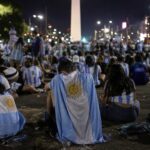Argentijnse supporters in Buenos Aires na de verloren WK-finale