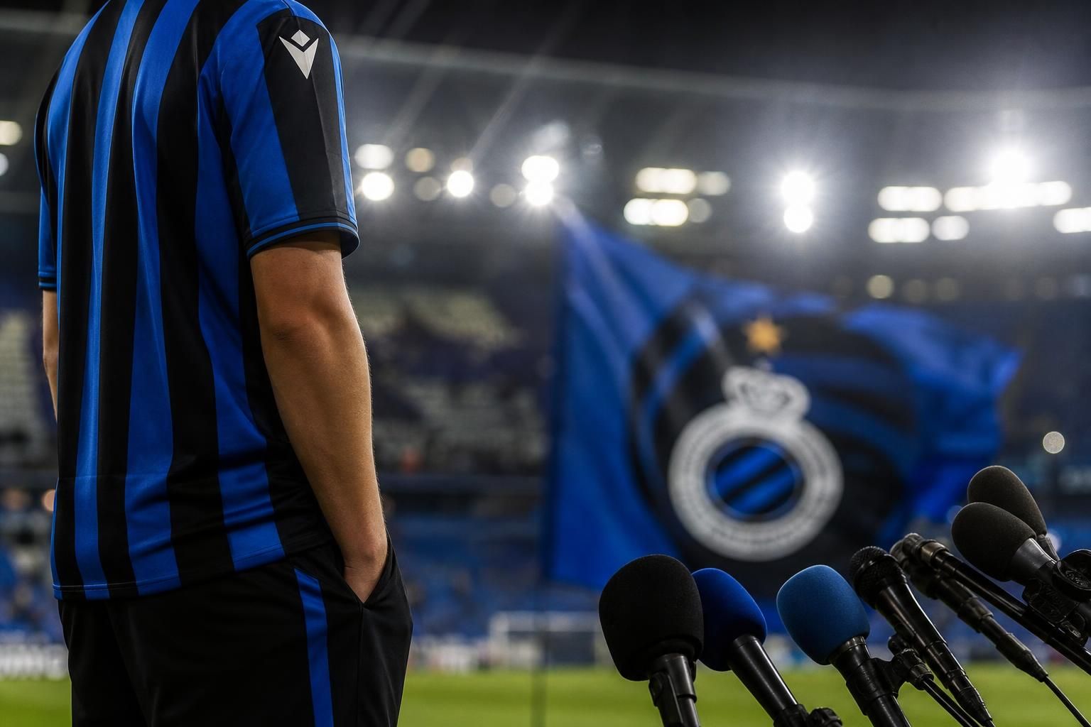 Transfercontext rond Club Brugge en Raphael Onyedika bij Jan Breydel zonder herkenbare gezichten