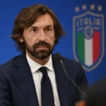 Andrea Pirlo in een perscontext rond de mogelijke functie van Italiaans bondscoach