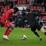 Standard Luik tijdens een oefenwedstrijd op Sclessin tegen RFC Seraing