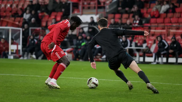 Standard Luik tijdens een oefenwedstrijd op Sclessin tegen RFC Seraing