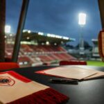 Sfeerbeeld rond de Bosuil bij Royal Antwerp FC in een periode van transfernieuws.