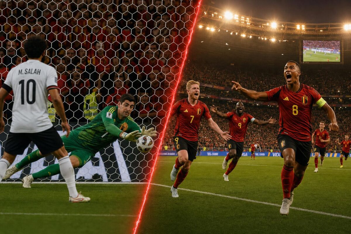 Courtois redt België met een penaltysave op WK 2026