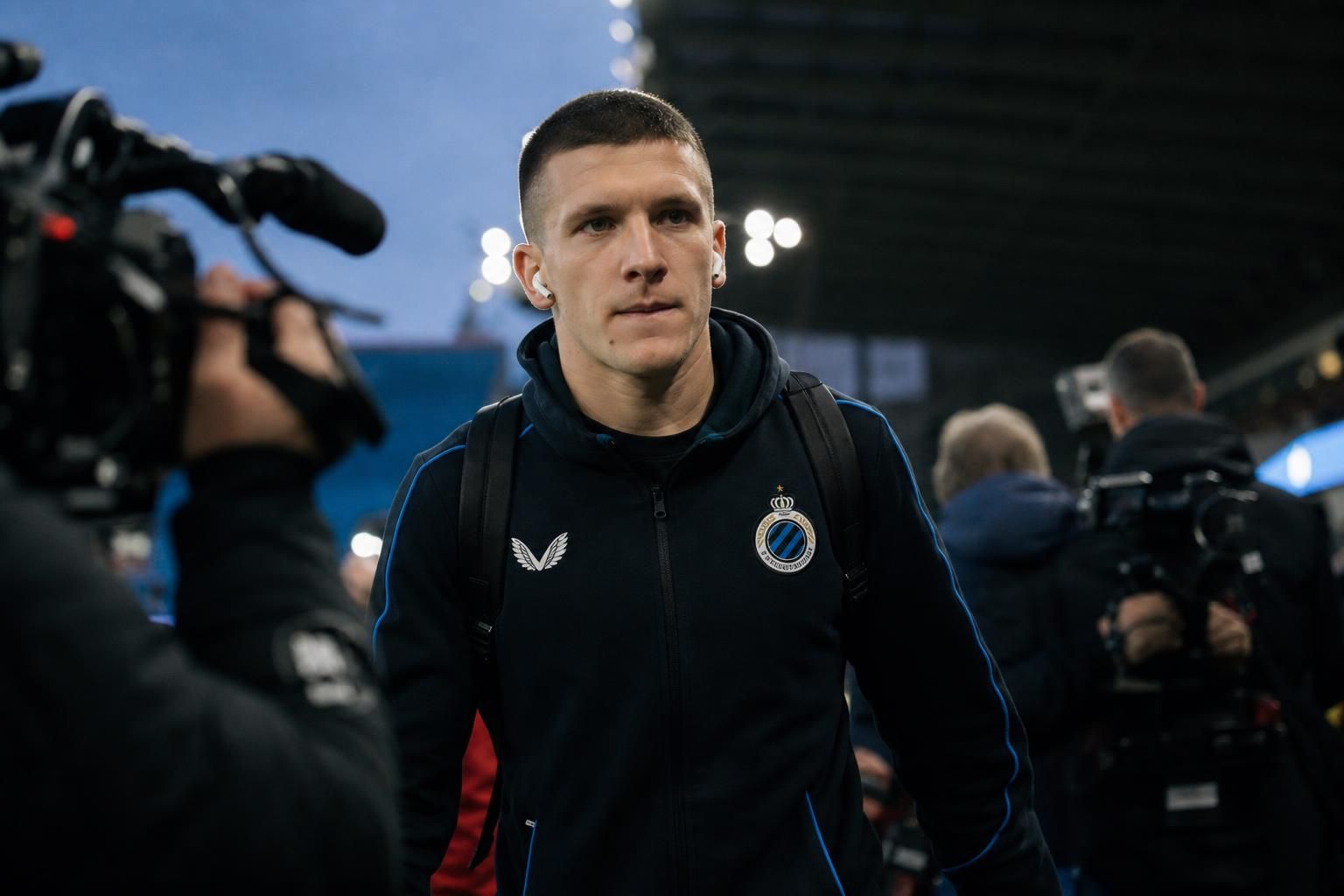 Christos Tzolis in Club Brugge-context bij mogelijke transfer naar Arsenal