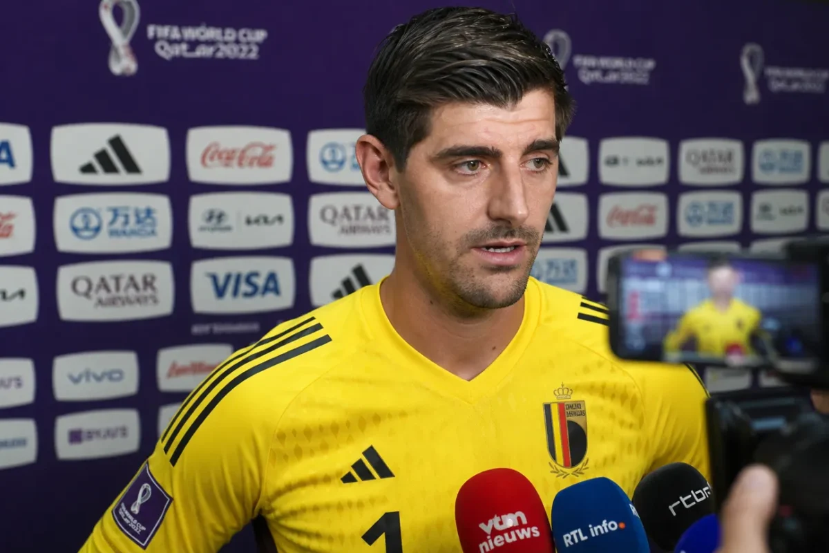 Thibaut Courtois reageert na de WK-kwartfinale van België tegen Spanje