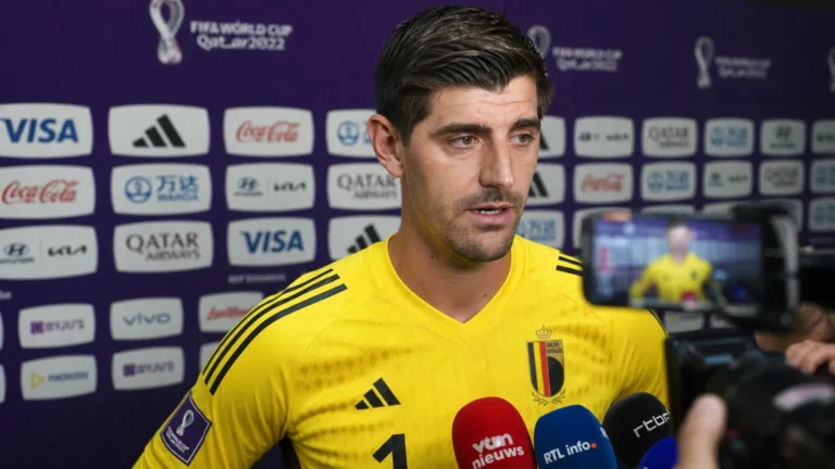 Thibaut Courtois reageert na de WK-kwartfinale van België tegen Spanje