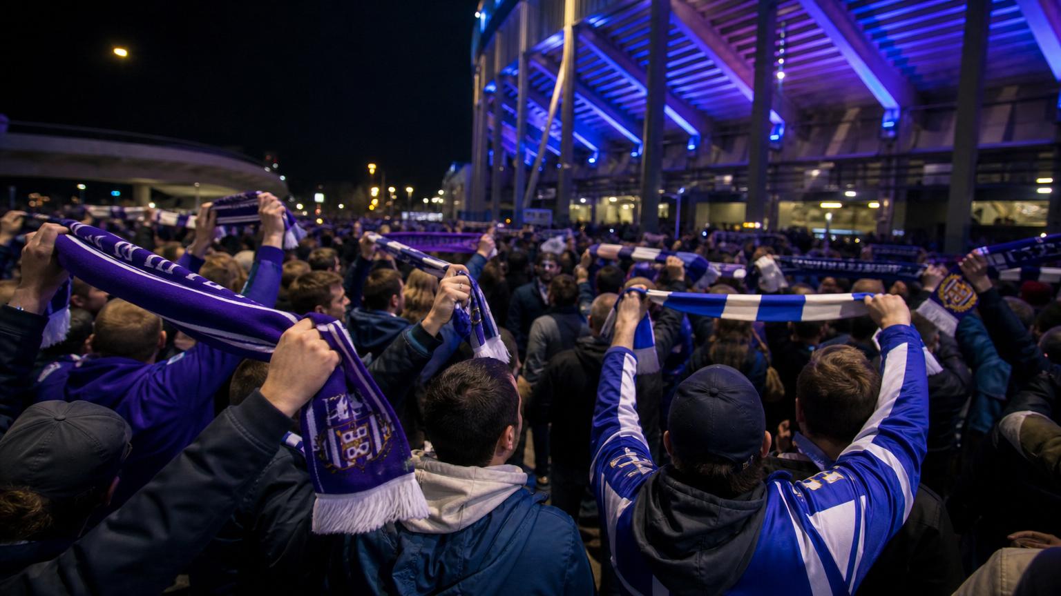 Supporters beleven een Europese voetbalavond rond Anderlecht en KAA Gent