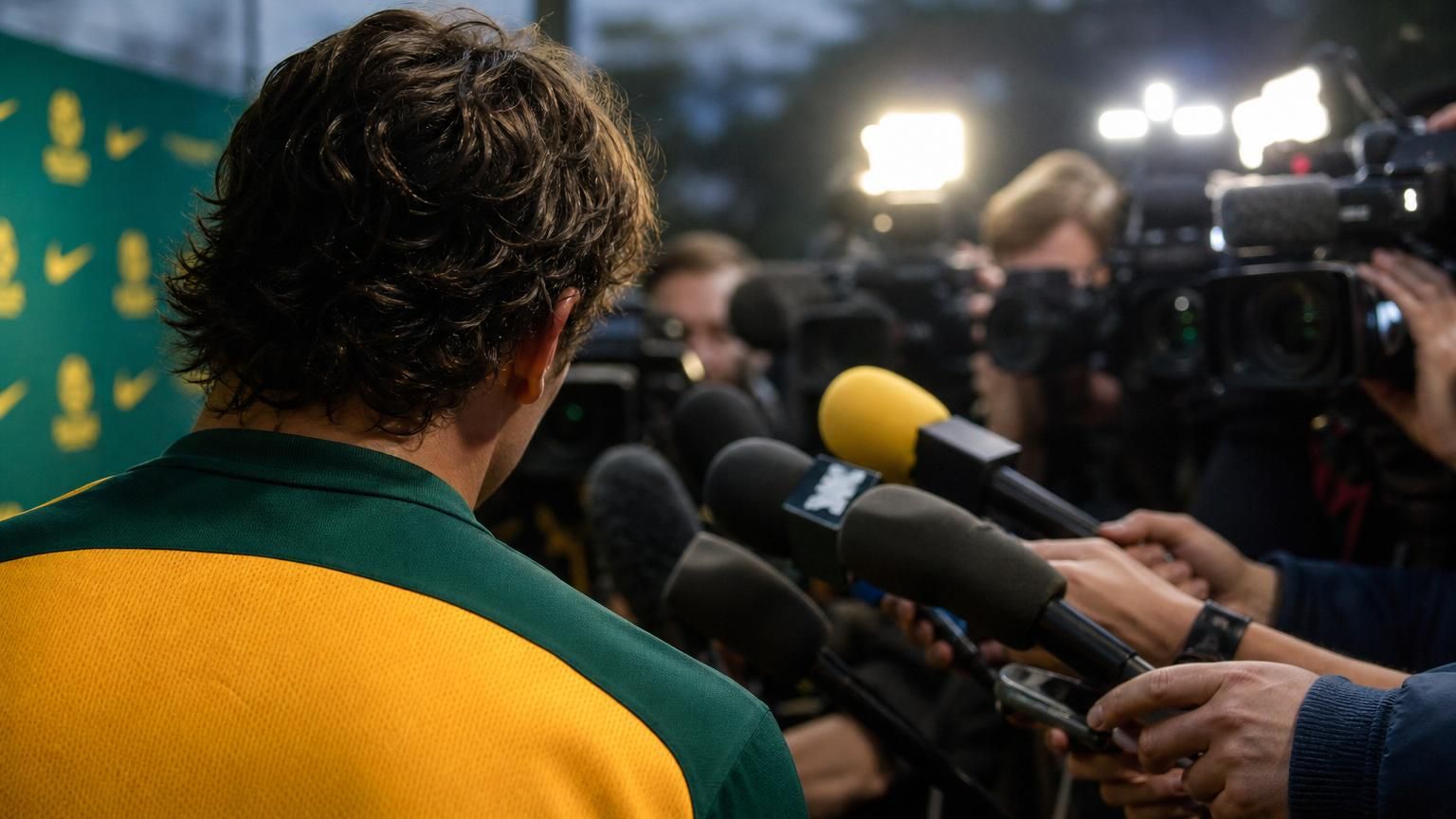 Gespannen persmoment rond Australisch voetbal na een positieve cocaïnetest