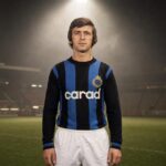 Erwin Vandendaele in het blauw-zwarte tenue van Club Brugge onder een stadionspot