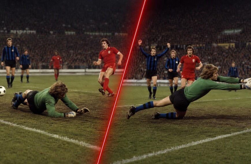 Birger Jensen incasseert links Keegans penalty en stopt hem rechts voor Club Brugge