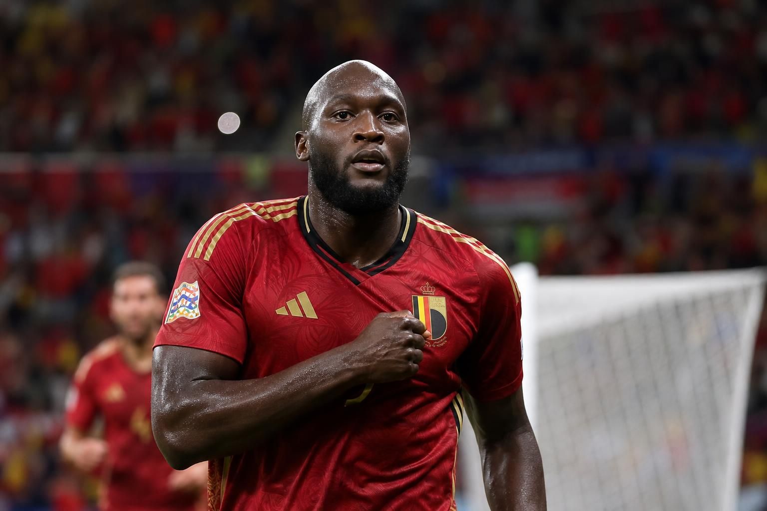 Romelu Lukaku viert een moment bij de Rode Duivels