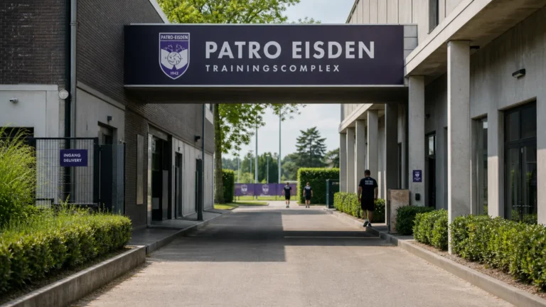 Clubgebouw van Patro Eisden tijdens een actieve trainingsdag