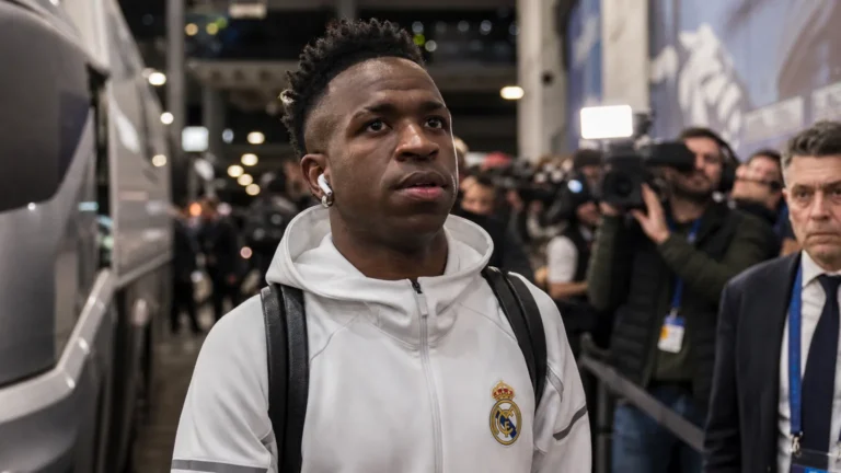 Vinícius Júnior in Real Madrid-context tijdens transfergeruchten rond Arsenal