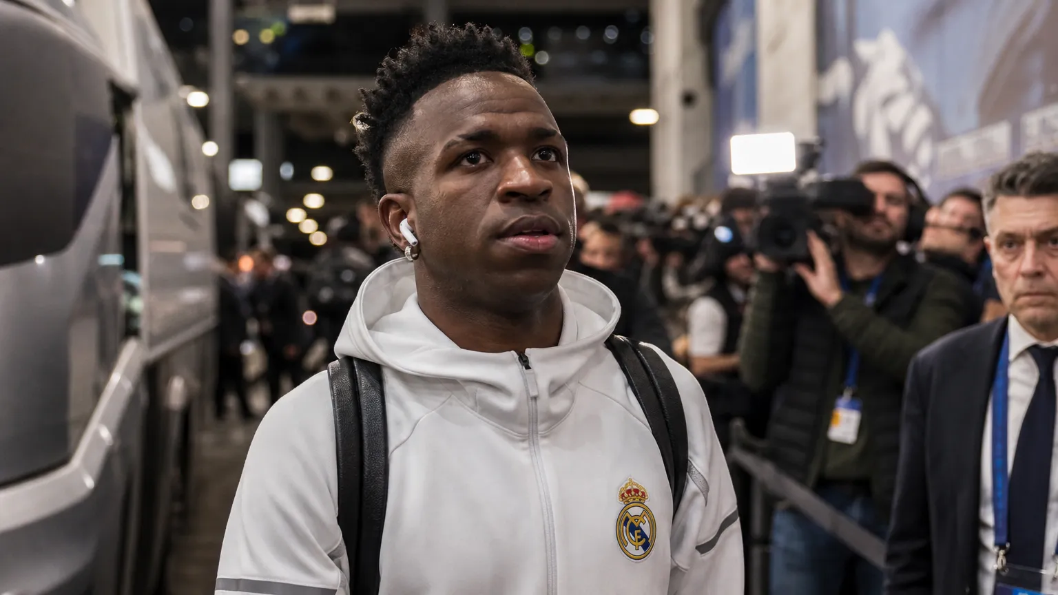 Vinícius Júnior in Real Madrid-context tijdens transfergeruchten rond Arsenal