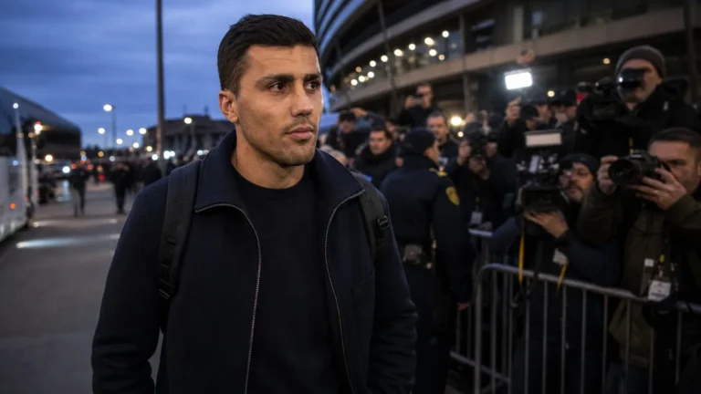 Rodri in een gespannen transfercontext rond Real Madrid en Manchester City