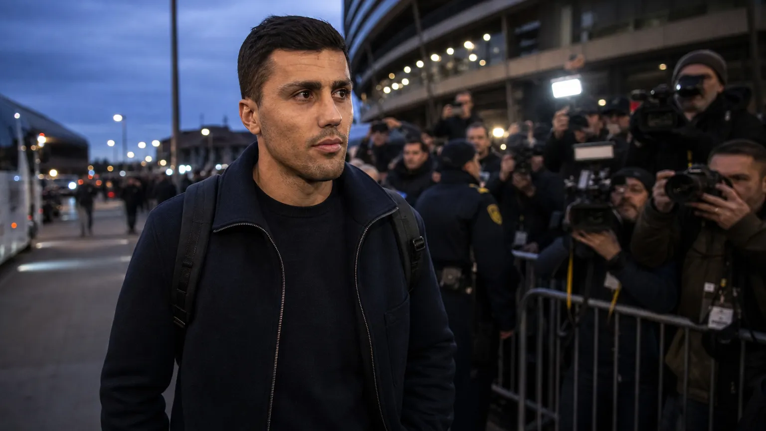 Rodri in een gespannen transfercontext rond Real Madrid en Manchester City