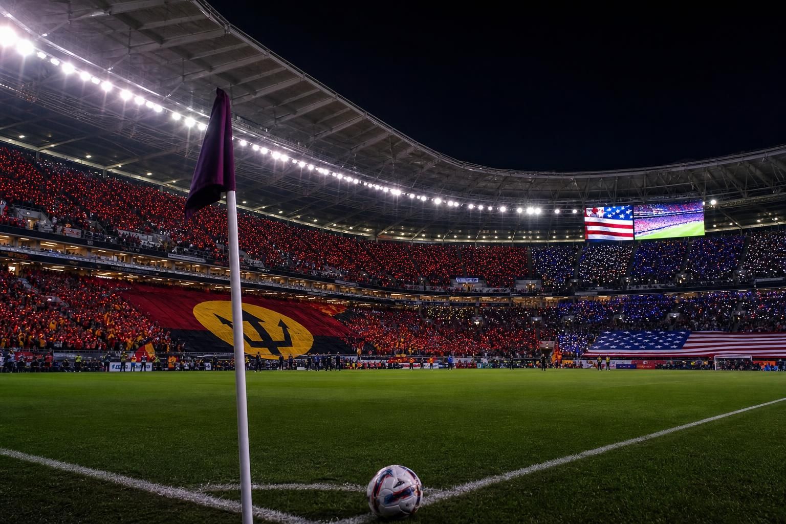Sfeervolle stadionavond rond een WK-duel van de Rode Duivels tegen de Verenigde Staten