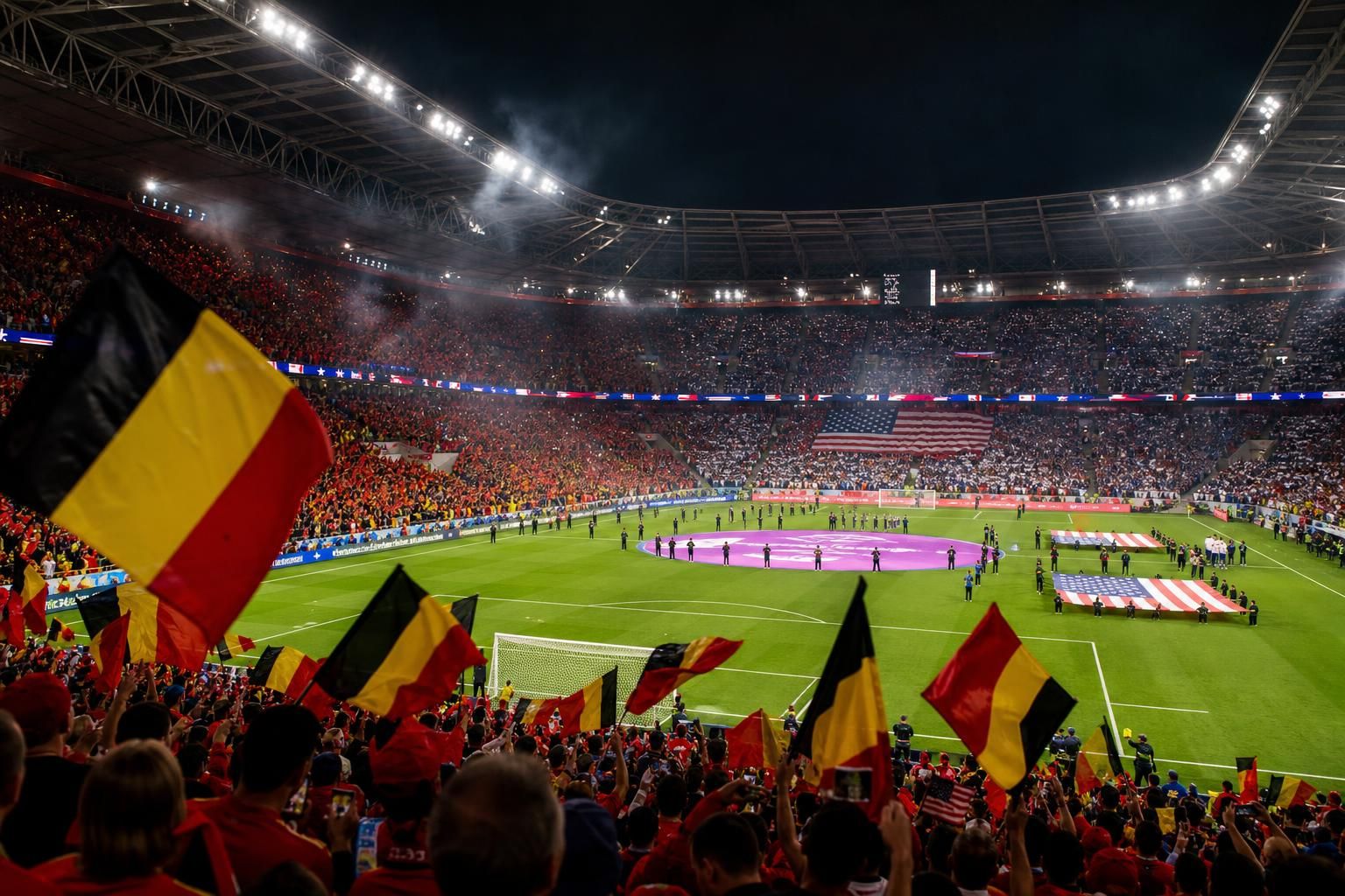 Gespannen WK-sfeer rond de Rode Duivels voor het duel met gastland Verenigde Staten
